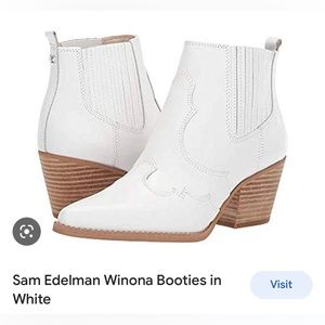 Sam Edelman Winona boot white. Women’s size 7